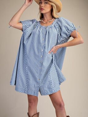 NWT EASEL GINGHAM DRESS